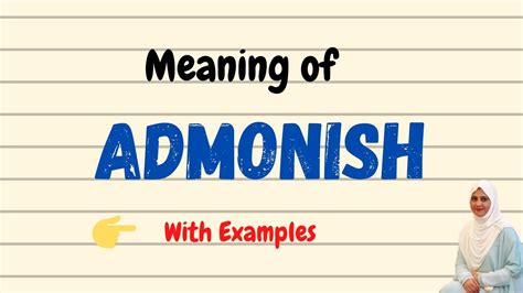 biblical meaning of admonish